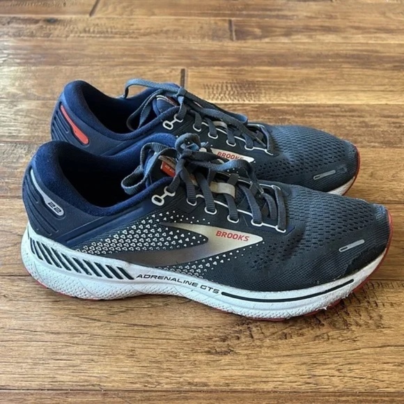 Brooks Adrenaline GTS 22 Road Running Shoes Cushioned Support Men's Size 8 Wide - Picture 1 of 11